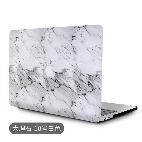 Convient pour ordinateur portable air13 coque de protection ordinateur Apple 14 pouces Apple notebook coque de protection coque-marbre LH535-N°10 blanc-creux 13.6Air (A2681)