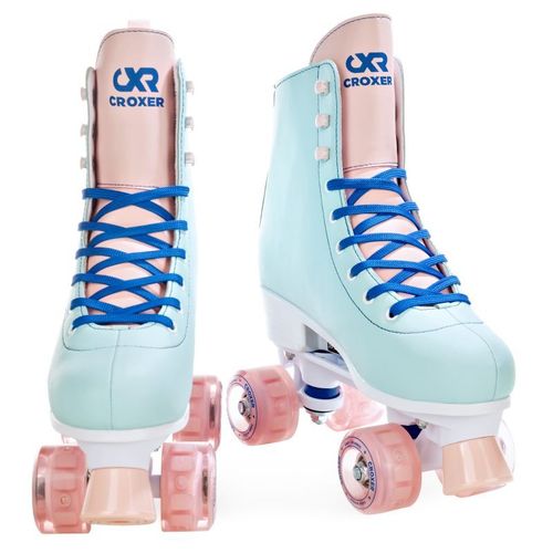 Patin A Roulettes Roues Led Amara Croxer Roller Quad Adulte Enfant Mixte 35 Au 38 Multicolore