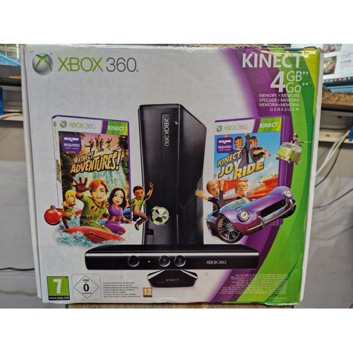 Xbox 360 4go Kinect + Kinect Adventures + Kinect Joy Ride