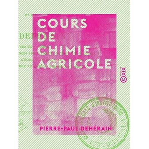 Cours De Chimie Agricole