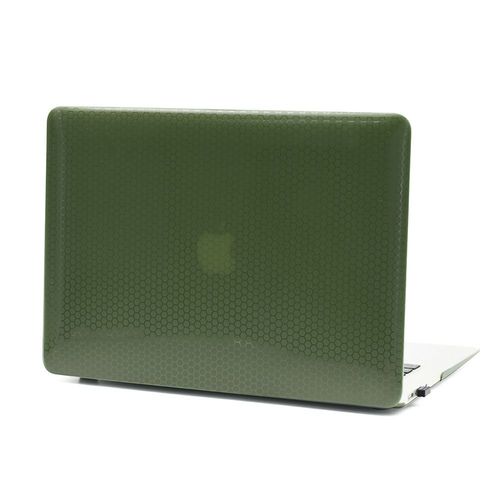 Convient pour mac case shell apple macbook housse de protection housse de protection 13 pouces air 14 pouces pro boîtier d'ordinateur - vert foncé - Pro14 (A2442)