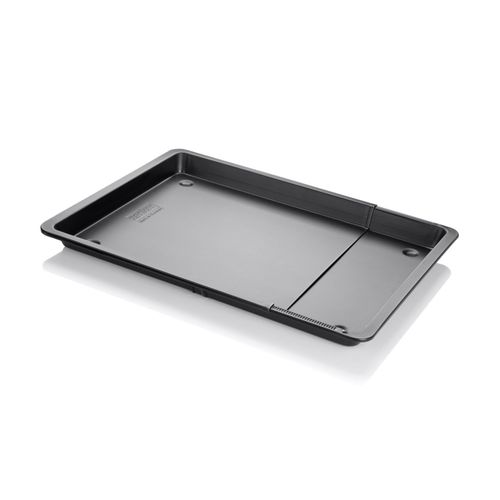 Zenker 6540 Plaque De Cuisson Extensible, Plat Four, Plat A Four, Plaque Cuisson Four, Plaque Pizza Four, Plaque De Four Extensible, Plaque Four, Acier, 37 À 52 X 33 X 3 Cm
