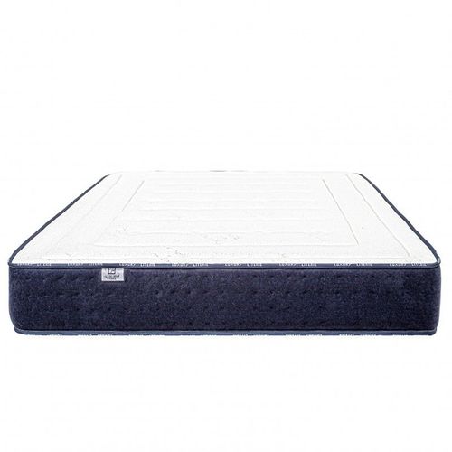 Matelas Nuage (24cm), Mi-Ferme, Mousse Haute Densité, Indépendance Du Couchage, Face Été/Hiver - Blanc, 90x190cm