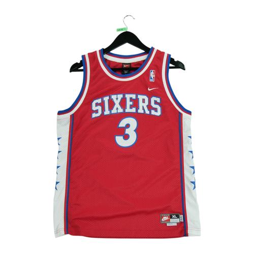 Reconditionné - Maillot Nike Philadelphie 76ers Nba - Taille 18/20 Ans - - Rouge