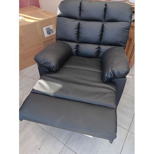 Je Vent Deux Fauteuils Relax Couleurs Noires Marque Jack Tout Neuf Avec Facture Simili Cuir Je Peux Vendre Séparément À Venir Chercher Sur Place