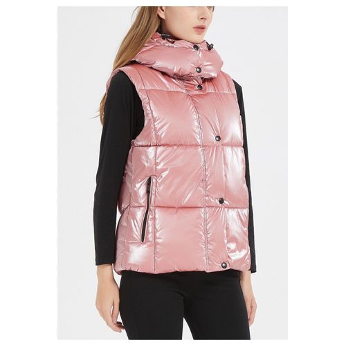 Doudoune Sans Manches Rose Femme