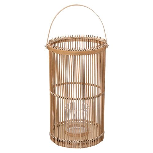 LANTERNE BAMBOU AVEC ANSE 36CM NATURE