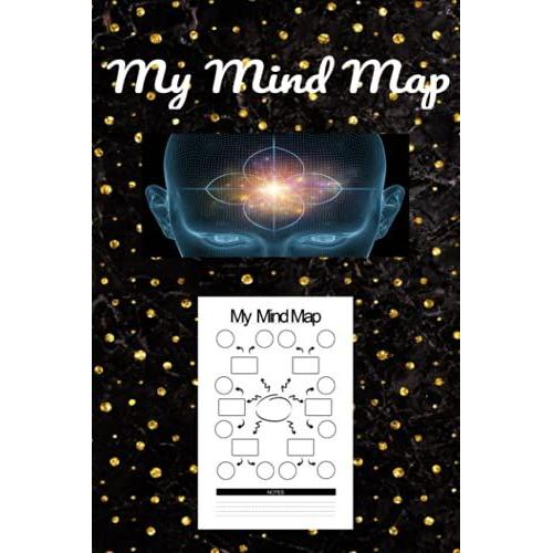 My Mind Map: Blank Mind Mapping Book, Brainstorm Notebook Helps You To Organize Your Thoughts & Ideas