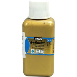 Pébéo Flacon 250 Ml Peinture Setacolor Opaque Pour Textiles Or Moiré