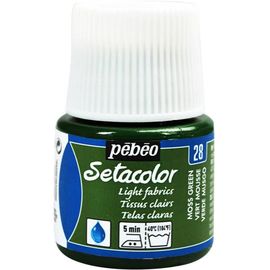 Pébéo Flacon 45 Ml Peinture Setacolor Pour Tissus Clairs Vert Mousse