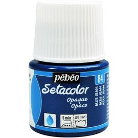 Pébéo Setacolor Flacon 45ml Peinture Pour Tissu Bleu Jean