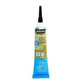 Pébéo Tube 20ml Peinture Tissu Setacolor 3d Effet Pailleté Poudre D'or