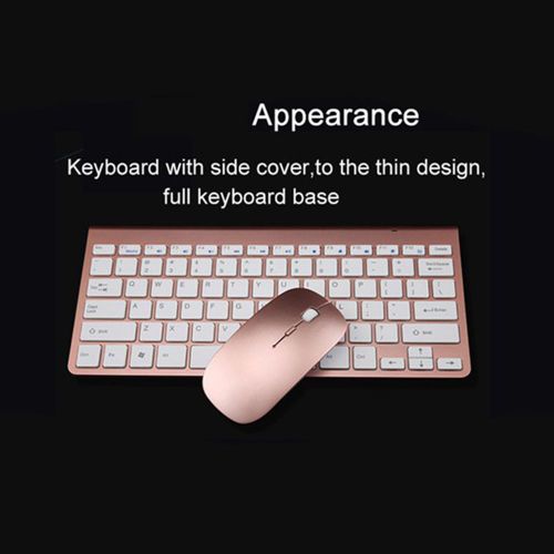 Ensemble clavier et souris sans fil Ultra-fin 2.4Ghz,avec récepteur USB,pour PC windows xp/7/8/10