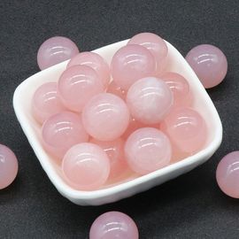 Boule Lapis Lazuli En Pierre Naturelle De 20mm,Petite Boule Ronde Sans Trou,Bricolage,Collier,Bracelet,Fabrication De Bijoux - Type Rose Quartz-20mm-1pc