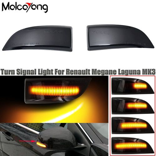 Clignotants Led Pour Renault Megane 3 Mk3 Iii Rs 2008-2016, Indicateur De Rétroviseur Latéral, Décennie Kiii X91 Fluence