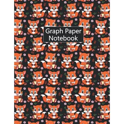 Coyote Graph Paper: Math Graph Paper Notebook For Men, Women, Girls, School, Teachers, Homeschool, Homework, 4x4 Quad Rule - 8.5" X 11" Inches