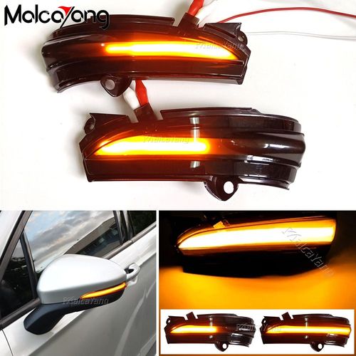 2pcs Led Fluide Rétroviseur Indicateur Séquentiel Lampe Clignotant Clignotants Pour Ford Mondeo Mk5 2014-2019 Mk V 5