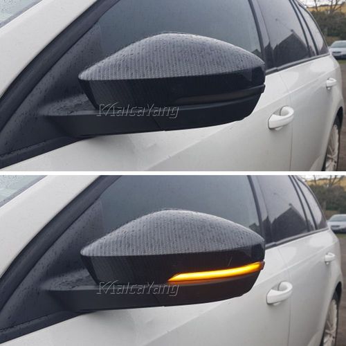 Rétroviseur Latéral Indicateur Séquentiel Dynamique Clignotant Led Clignotant Pour Skoda Octavia Mk3 5e 2013-2017 2018 2019