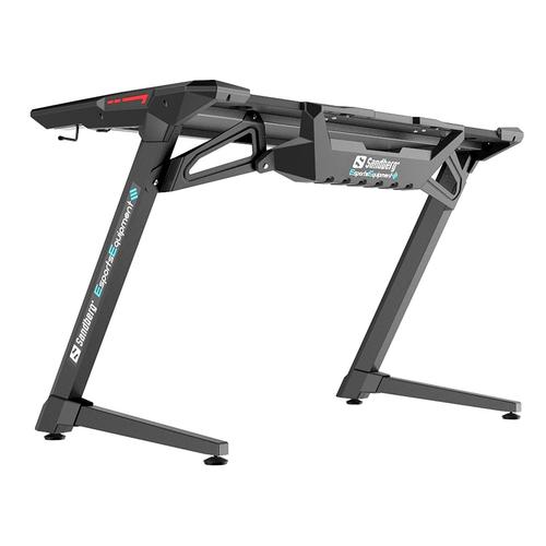 Sandberg 640-93 Fighter Gaming Desk 2 Black