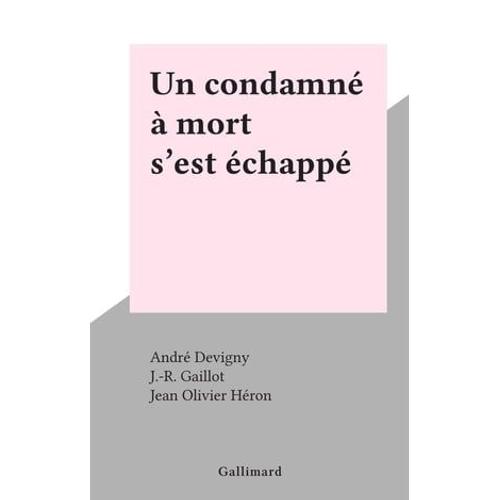 Un Condamné À Mort S'est Échappé