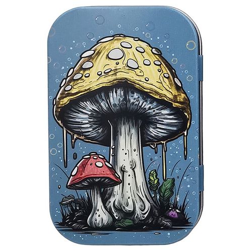 Étui Portable Laguna Ette Avec Capuchon Rabattable,18 Boîtes De Rangement En Métal,Humidificateur À Tabac,Papier À Rouler,Support Scellé À L'humidité,Accessoires Pour Fumeurs - Type Gris