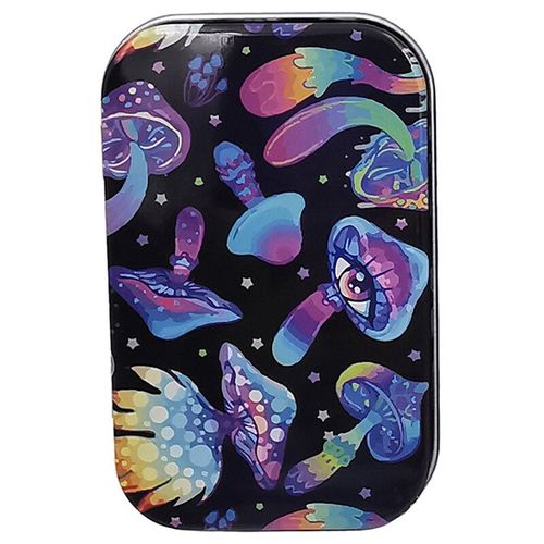 Étui Portable Laguna Ette Avec Capuchon Rabattable,18 Boîtes De Rangement En Métal,Humidificateur À Tabac,Papier À Rouler,Support Scellé À L'humidité,Accessoires Pour Fumeurs - Type Pattern I