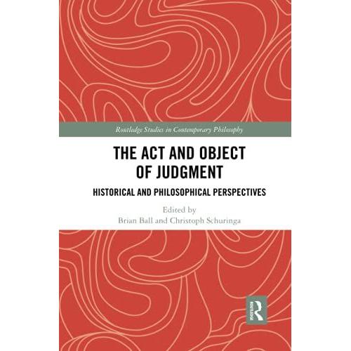 The Act And Object Of Judgment