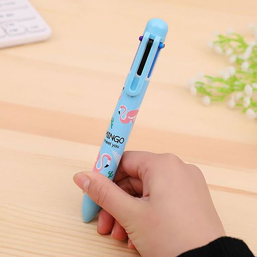 Stylo À Bille Multifonction Pour Enfants,Fournitures Scolaires,Stylos Licorne Multicolores,Stylo Créatif De Bureau,6 Couleurs,1 Pièce - Type B-Multi-Couleur
