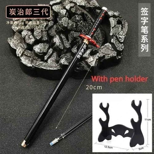 Stylo Gel Modèle Demon Japonais,Recharge Noire,Accessoire Cosplay,Épée D'arme Slayer,Cadeau Étudiant,Enfant,17 Styles,0.5mm - Type F-Tool Carrier #A