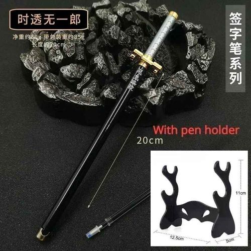 Stylo Gel Modèle Demon Japonais,Recharge Noire,Accessoire Cosplay,Épée D'arme Slayer,Cadeau Étudiant,Enfant,17 Styles,0.5mm - Type H-Tool Carrier #B