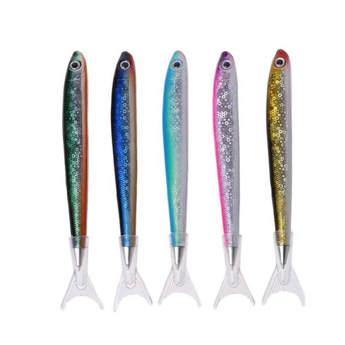 Stylo À Bille Créatif En Forme Poisson,Couleur D'encre Bleu Pour Enfants,Récompenses Classe,Noël,Halloween - Type Black