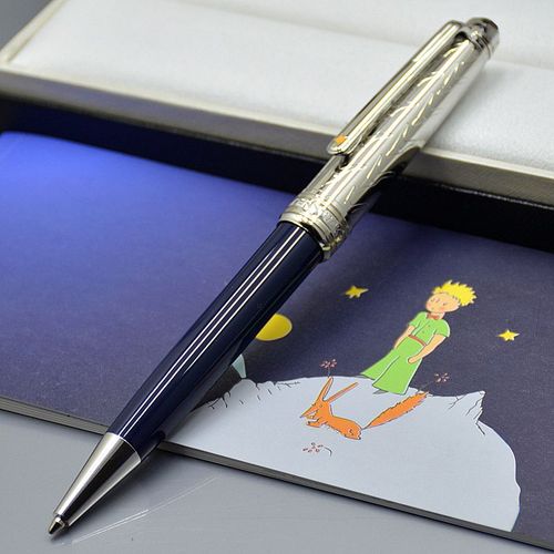 Stylo À Bille De Luxe Petit Prince,163 Mb,Rmatérielle,Fontaine,Bureau D'affaires,Sans Boîte - Type Blue And Silver #C