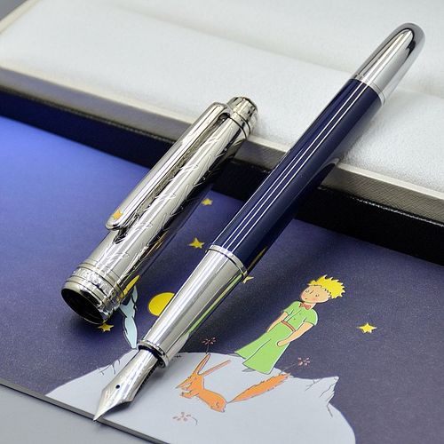 Stylo À Bille De Luxe Petit Prince,163 Mb,Rmatérielle,Fontaine,Bureau D'affaires,Sans Boîte - Type Blue And Silver #A