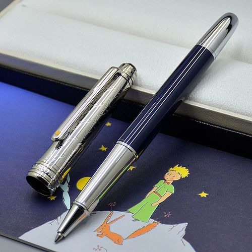 Stylo À Bille De Luxe Petit Prince,163 Mb,Rmatérielle,Fontaine,Bureau D'affaires,Sans Boîte - Type Blue And Silver #B