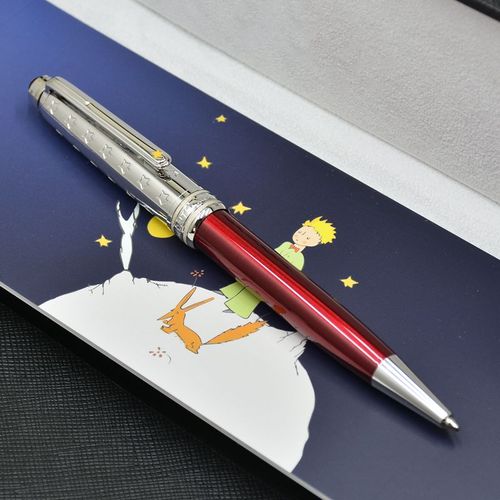 Stylo À Bille De Luxe Petit Prince,163 Mb,Rmatérielle,Fontaine,Bureau D'affaires,Sans Boîte - Type Red And Silver #A
