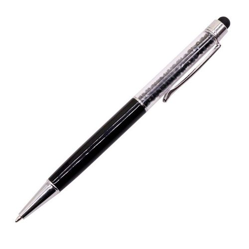 Stylo À Bille En Cristal Pour L'écriture,Stylo Pilote Créatif,Stylo Tactile Pour La Papeterie,Bureau Et École,Encre Noire Et Bleue,2 Pièces - Type Capacitance Black-Bleu