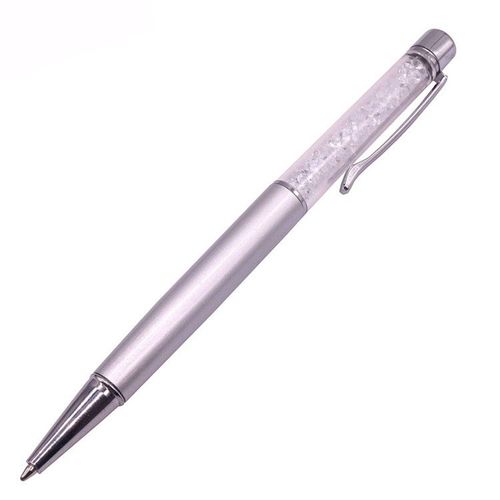 Stylo À Bille En Cristal Pour L'écriture,Stylo Pilote Créatif,Stylo Tactile Pour La Papeterie,Bureau Et École,Encre Noire Et Bleue,2 Pièces - Type Diamond Silver-Bleu