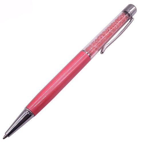 Stylo À Bille En Cristal Pour L'écriture,Stylo Pilote Créatif,Stylo Tactile Pour La Papeterie,Bureau Et École,Encre Noire Et Bleue,2 Pièces - Type Drill Pink-Bleu