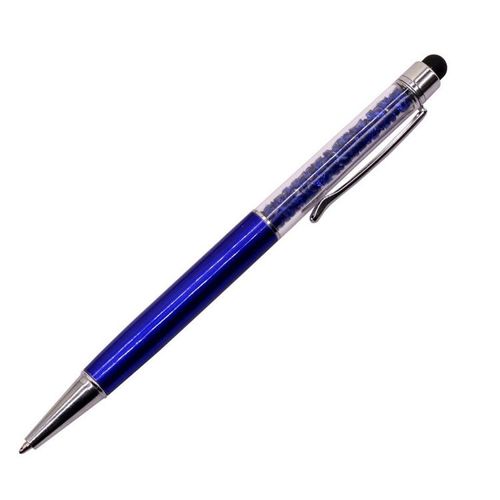 Stylo À Bille En Cristal Pour L'écriture,Stylo Pilote Créatif,Stylo Tactile Pour La Papeterie,Bureau Et École,Encre Noire Et Bleue,2 Pièces - Type Capacitor Blue-Bleu