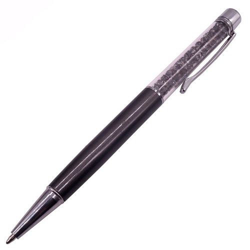 Stylo À Bille En Cristal Pour L'écriture,Stylo Pilote Créatif,Stylo Tactile Pour La Papeterie,Bureau Et École,Encre Noire Et Bleue,2 Pièces - Type Drill Gun Ash-Bleu