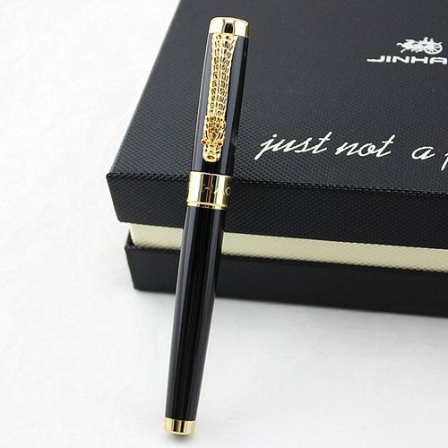 Jinhao-Ensemble De Stylos À Bille Dragon Avec Étui D'origine,Stylo À Bille En Métal,Cadeau De Noël,Haute Qualité,Luxe,1200 - Type E