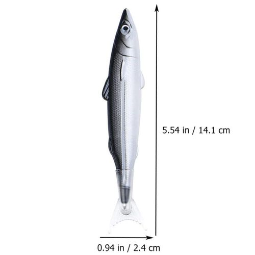 Stylo À Bille En Forme De Poisson Salé,Cadeau Publicitaire,Décoration De Ix,2 Pièces - Type 2 Pièces Noir