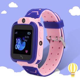 2019 Nouvelle Montre Intelligente Pour Enfants Q12b Montre Intelligente Montre éTanche Lbs Positionnement Appel 2g (Rose)