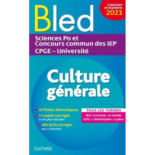 Bled Supérieur - Culture Générale, Examens Et Concours 2023 - Ebook Epub