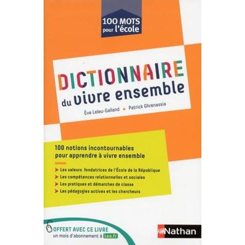 Ebook - Dictionnaire Du Vivre Ensemble - Cycles 1, 2 Et 3