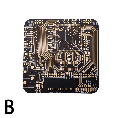 Cowijk Square Heat Set De Table Pour La Maison, Carte De Circuit Imprimé, Tampons À Vaisselle, 3 Degrés, Accessoires De Cuisine, Document, Table, Tasse, Mode, Z3h7