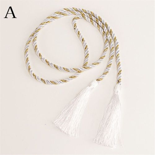 Rideau De Fenêtre En Coton Avec Pompons, 10 Couleurs, Corde Florale, Décoration De La Maison
