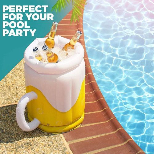 Grand Seau À Bière Gonflable En Pvc, Glacière Pour Boissons, Fournitures De Fête À La Piscine, Pour Barbecue, Partie Plage E2h2