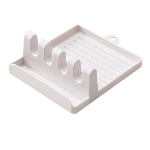 Porte-Cuillères De Cuisine En Plastique, Porte-Cuillères, Fourchette, Spatule, Étagère Organisateur, Repose-Cuillère, Porte-Baguettes, Coussin Antidérapant, Ustensiles De Cuisine