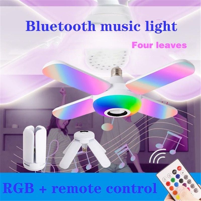 Plafonnier Led Pliable Color Avec Haut-Parleur Bluetooth Et...